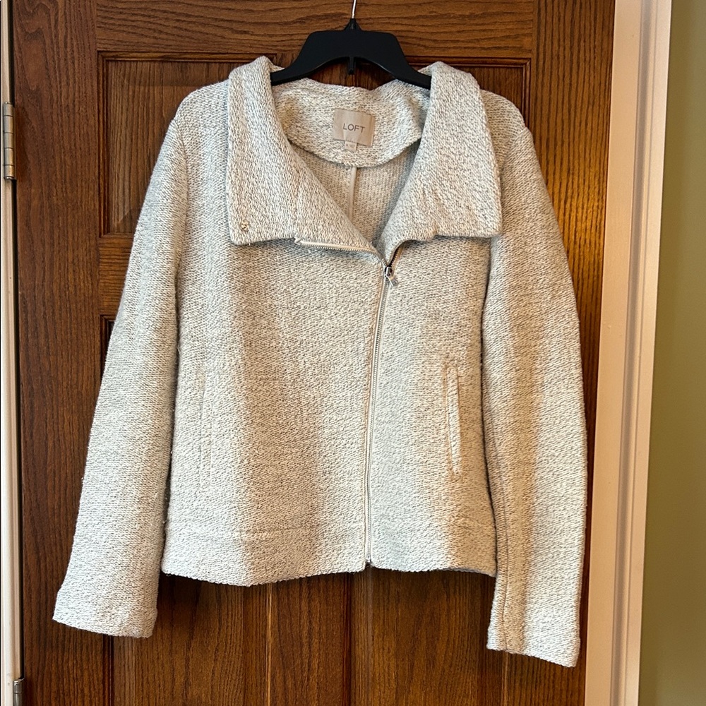 LOFT Soft Knit Moto Jacket